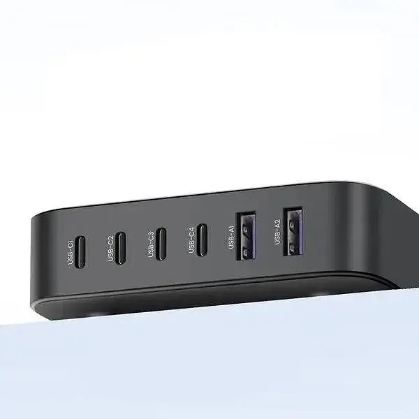 Зарядний пристрій 6xUSB 200W (4хUSB-C+2xUSB-A) Gan Desktop Fast Charger, CD271 Ugreen (40914) - фото 3