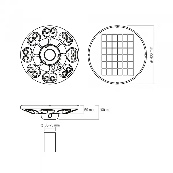 LED светильник автономный парковый IP54 VIDEX 1400Lm Сенсорный - фото 11