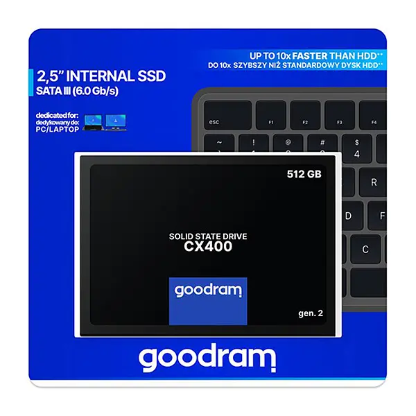 SSD 512Gb GoodRAM CX400 SATA III 2.5" 3D NAND, Retail - фото 4