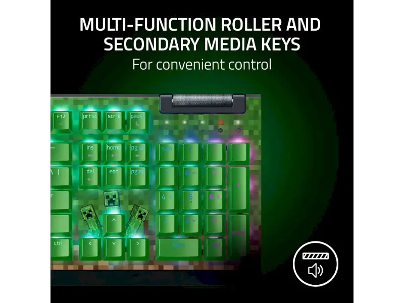 клавіатура Razer BlackWidow V4 X Minecraft Edition (RZ03-04704100-R3M1) - фото 8