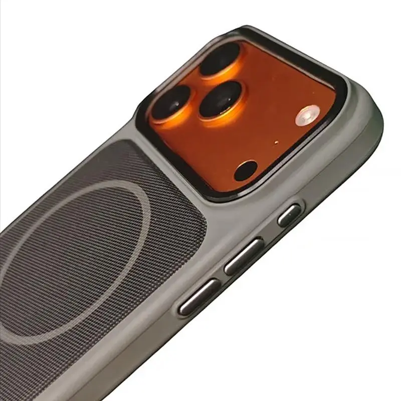 Чехол Epik PC TechWoven Hybrid with MagSafe для Apple iPhone 16 Pro (6.3) Grey / Black - фото 2