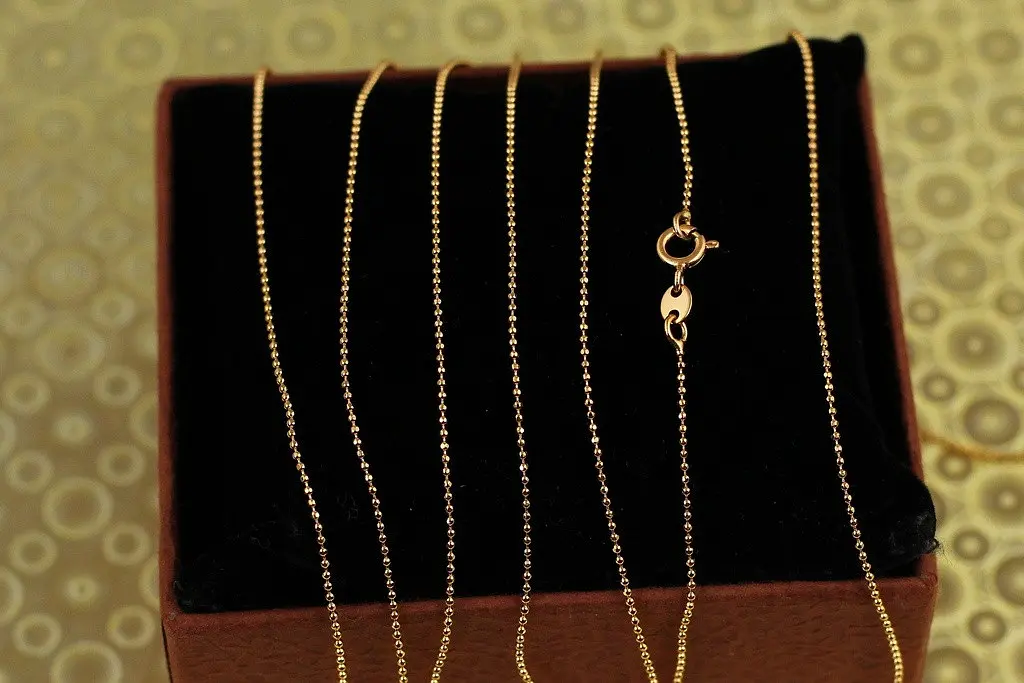 Ланцюг Xuping Jewelry перлина 50 см 1 мм золотистий