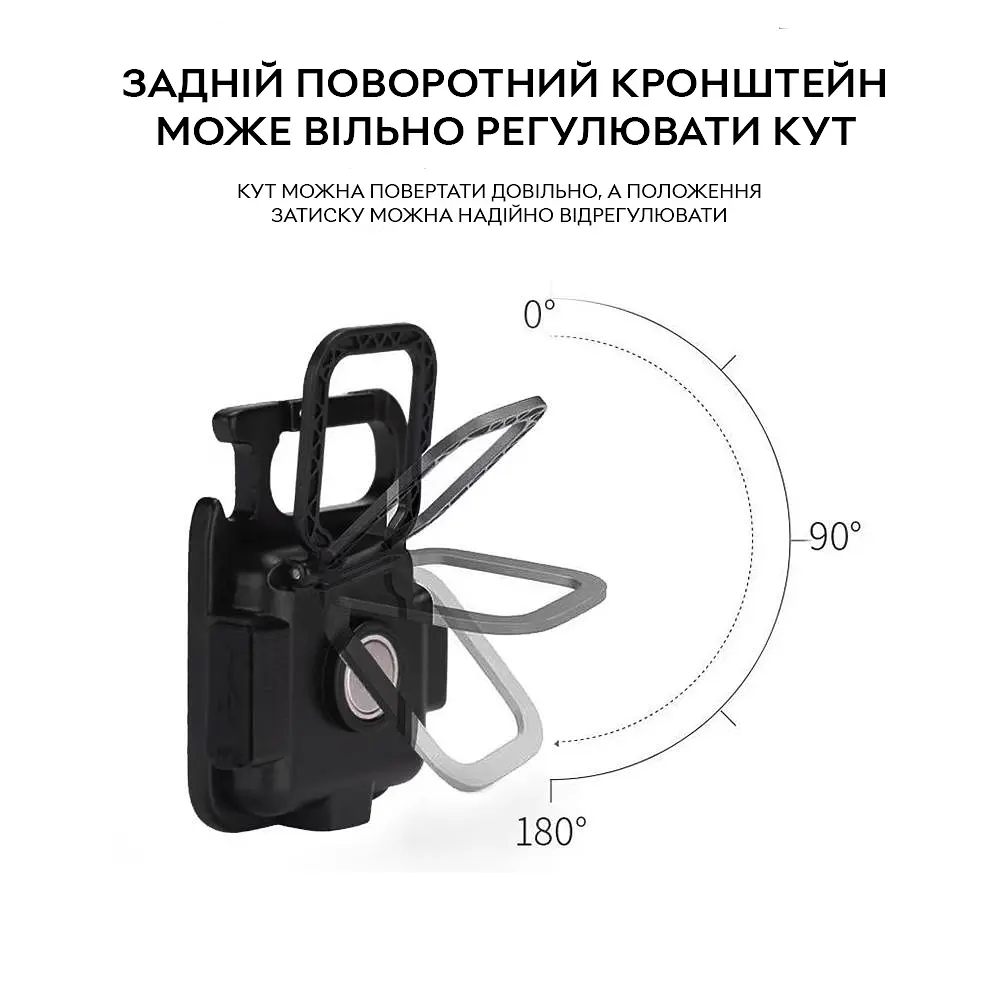 Ліхтар акумуляторний Mission Led 500 mAh водонепроникний з карабіном - фото 4