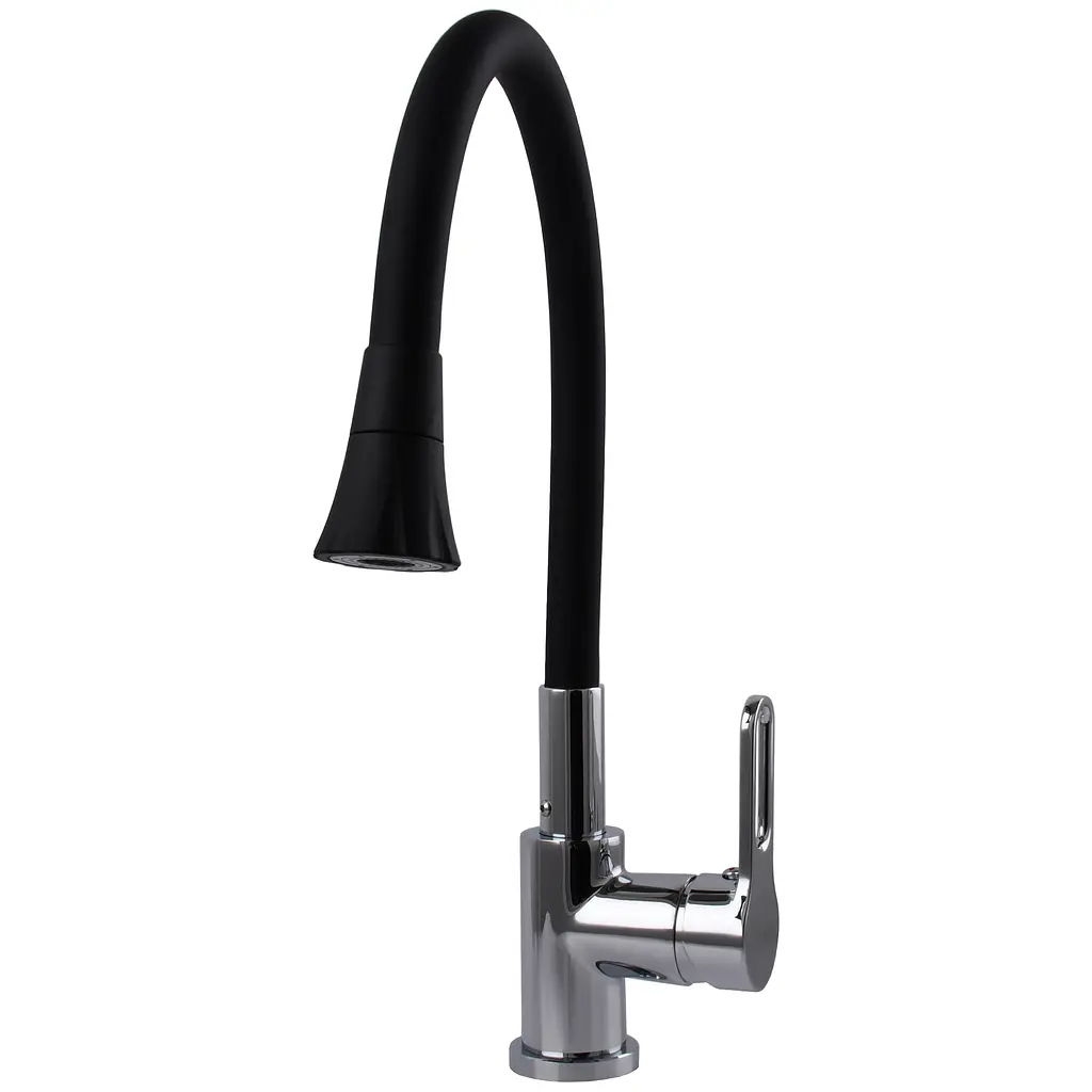 Змішувач для кухні Globus Lux Dolly GLD-0203LA-B01 стильний кран для миття з високим зливом для зручності використання - фото 3