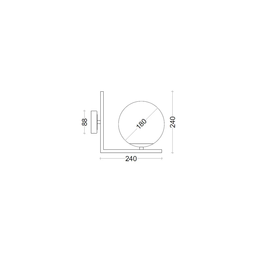 Бра BL 1008-1P BK - фото 2