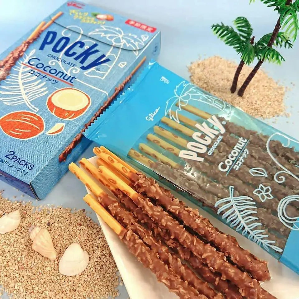 Японські палички Pocky Ezaki Glico Summer Limited зі смаком кокосу 60 г - фото 4