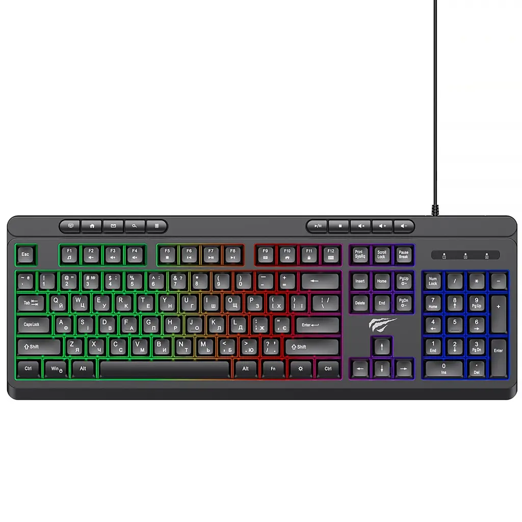 Ігрова клавіатура дротова Havit KB907L чорний (HV-KB907L-BK)
