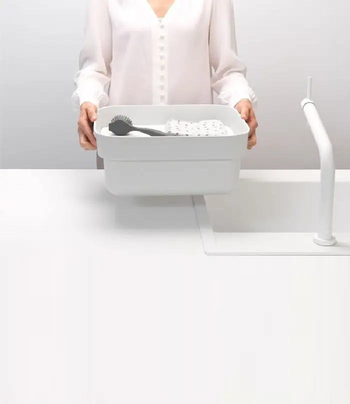 Чаша для мытья посуды Brabantia 37.4х34.4х16.1 см светло-серая (302688) - фото 2