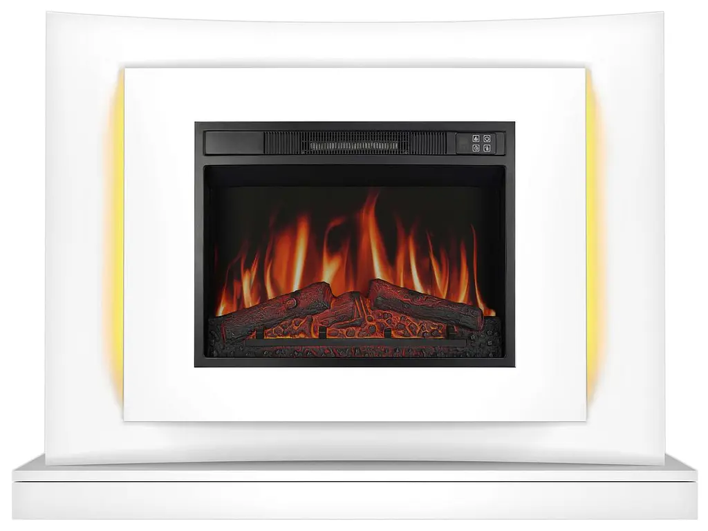 Електрокамін ArtiFlame Lucca AF23S білий з LED підсвічуванням