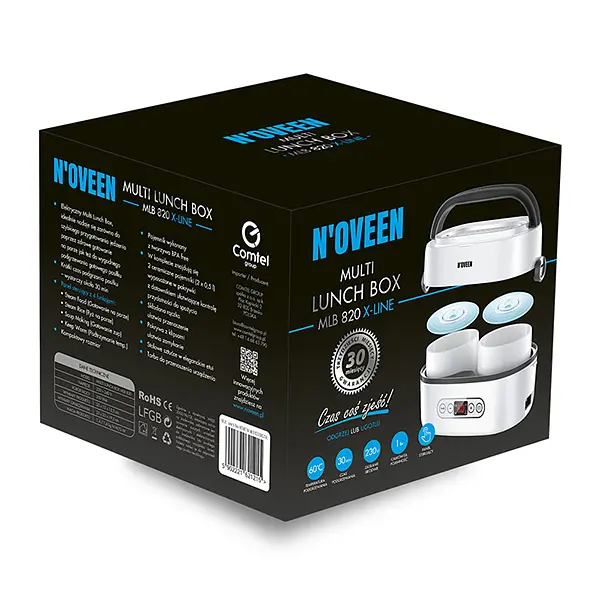 Мульти ланч-бокс для приготування їжі на пару Noveen MLB820 X-LINE - фото 6