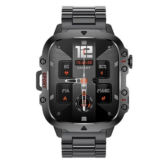 Умные смарт часы Smart Expert Nano Steel + 2 ремешка (Черные) - фото 2