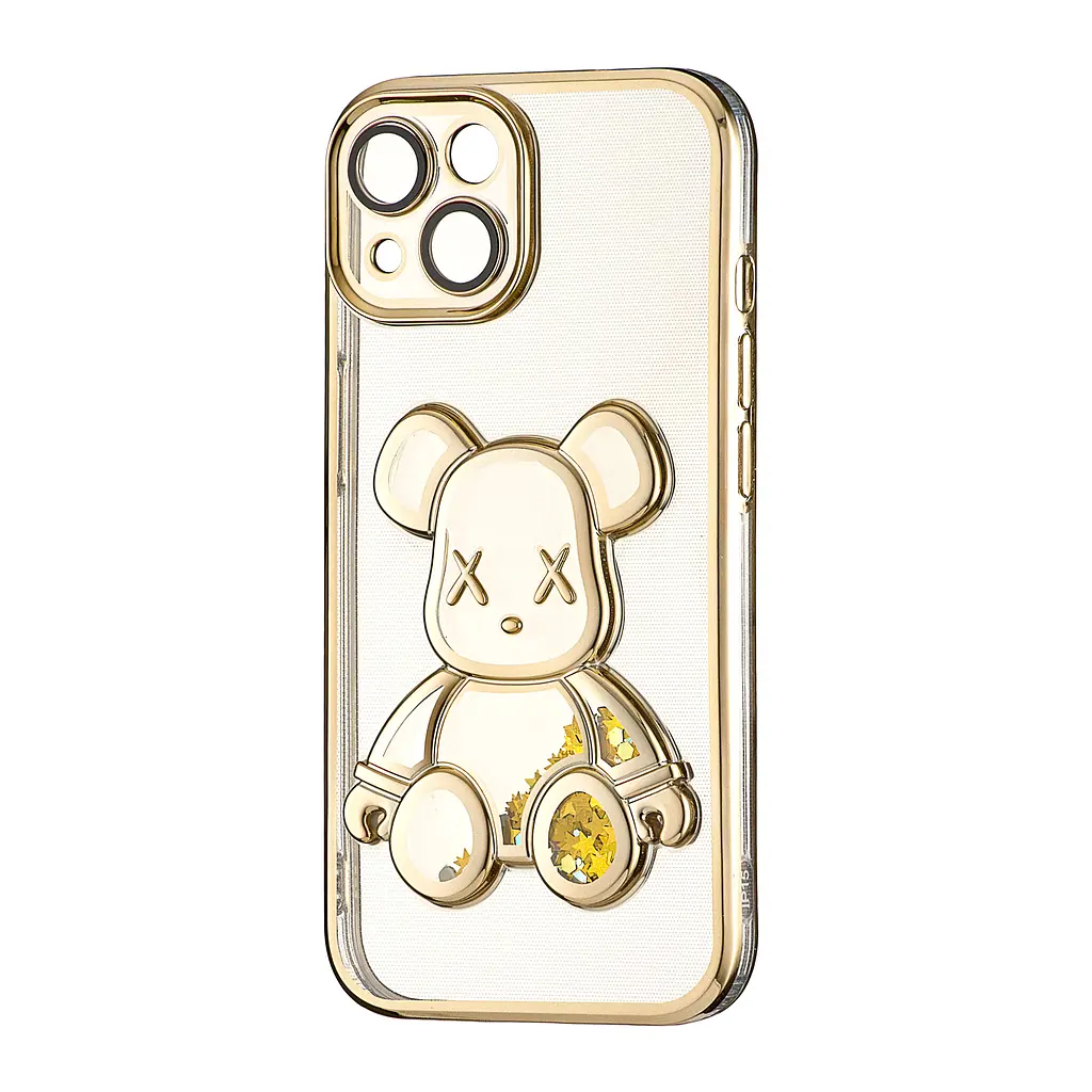 Чохол Shining Bear Case Protected Camera iPhone 15 Gold