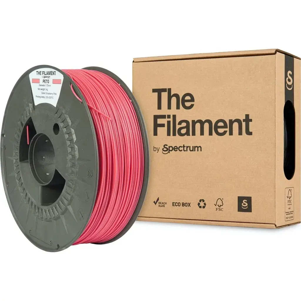 Пластик для 3D-принтера The Filament PETG 1.75mm STRAWBERRY PINK 1kg (TF-24025) - фото 3