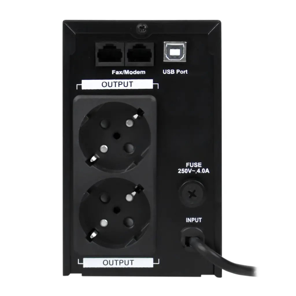ДБЖ LogicPower LP U650VA (390Вт) лінійно-інтерактивне, АКБ 12В 7Аг, USB, метал - фото 6
