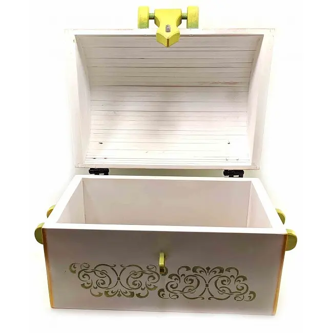 Скриня Карта Світу масив дерева 34х22х26 см - фото 2