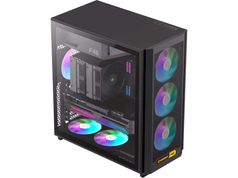Корпус Gamemax F46 BK Black - фото 2