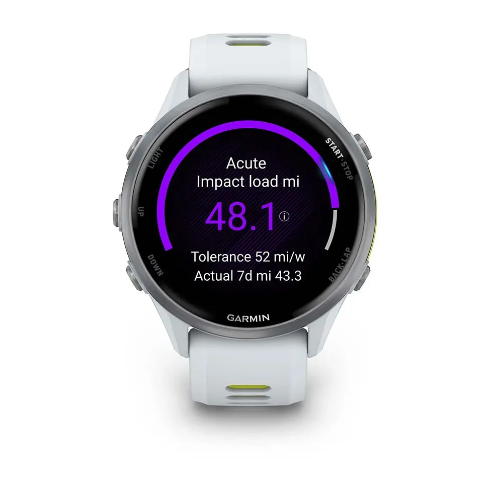 Смарт-годинник Garmin Forerunner 970 Whitestone/Amp Yellow (010-02969-11) - фото 6