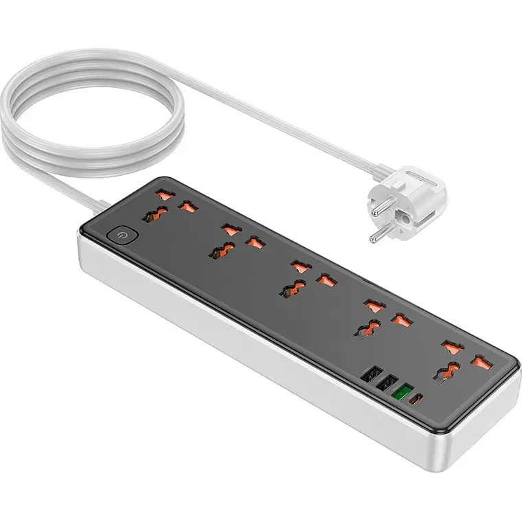 Мережевий фільтр Hoco AC14A Black EU [99139] - фото 2