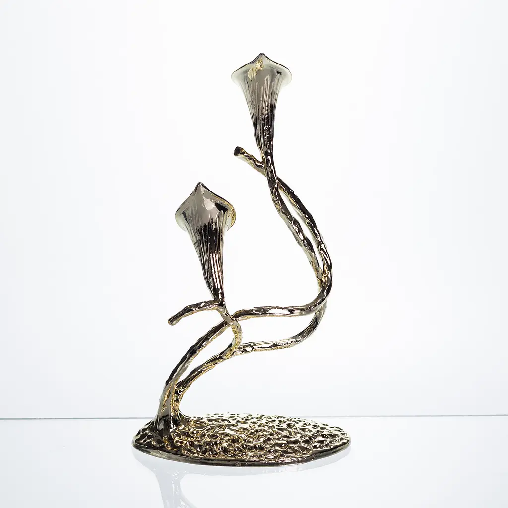 Декоративна фігурка Yiwu Calla Lilies 14х8х25 см металева статуетка колекційна для дому квітка калли декор на камін HP-7-19 - фото 10