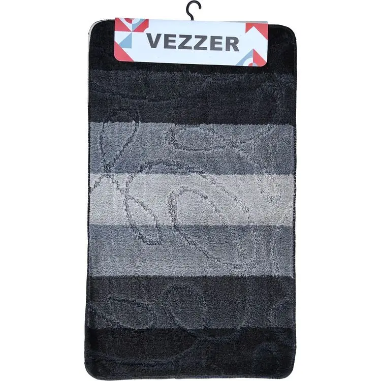 Набір килимків для ванної Vezzer Color line 60x100 та 60x50 см сірий (VZC02203/1621) - фото 2