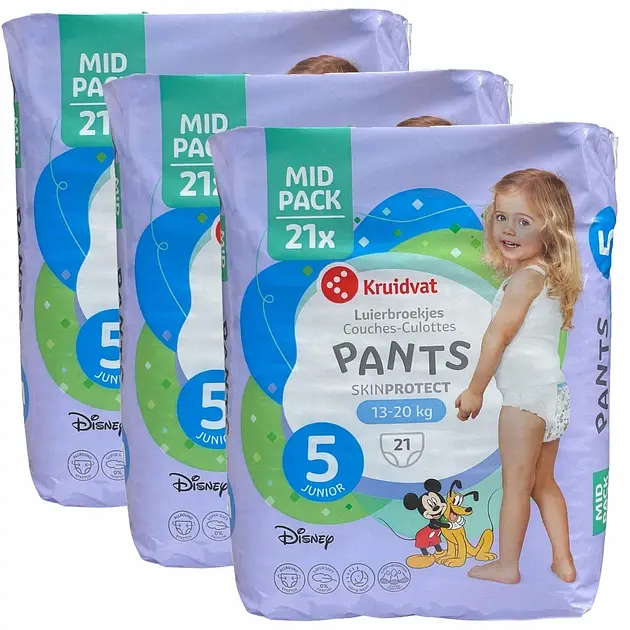 Підгузки - трусики Kruidvat 5 (13-20 кг), 63 шт