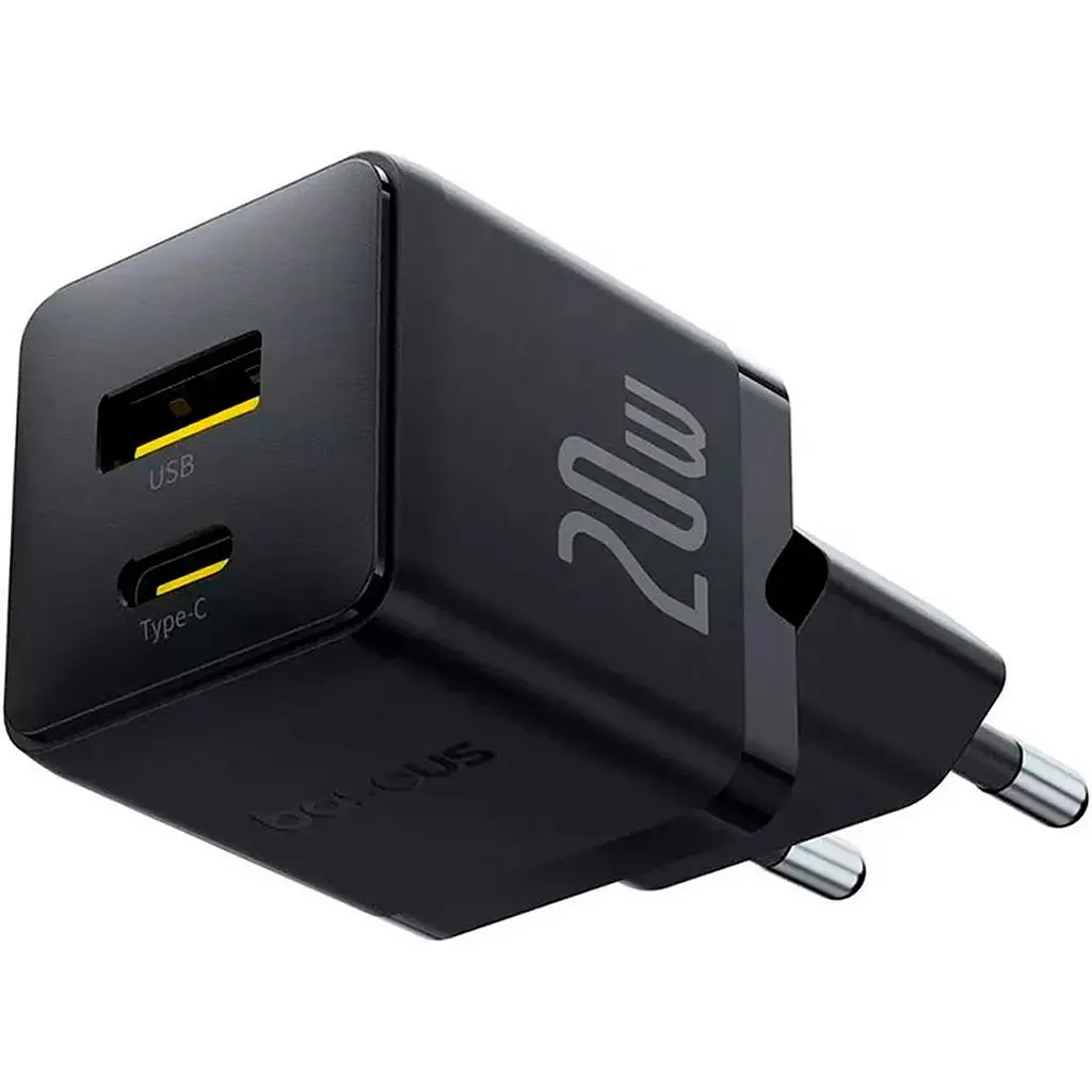 Мережевий зарядний пристрій Baseus Palm Fast Charger 20W Cluster Black (P10111608113-00) [139988] - фото 3