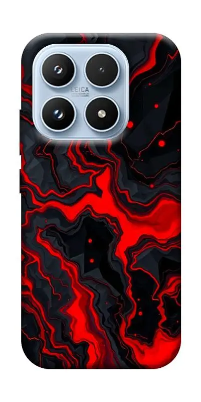 TPU чохол Demsky Black red marble для Xiaomi 17 Pro