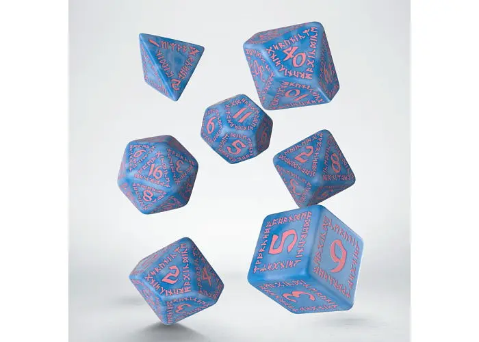 Набір кубиків Runic Glacier & pink Dice Set , 7 шт. (SRUN1S) - фото 2