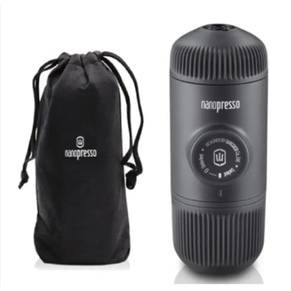 Портативна еспресо-кавоварка Wacaco Nanopresso сіра, механічна, для меленої кави - фото 3