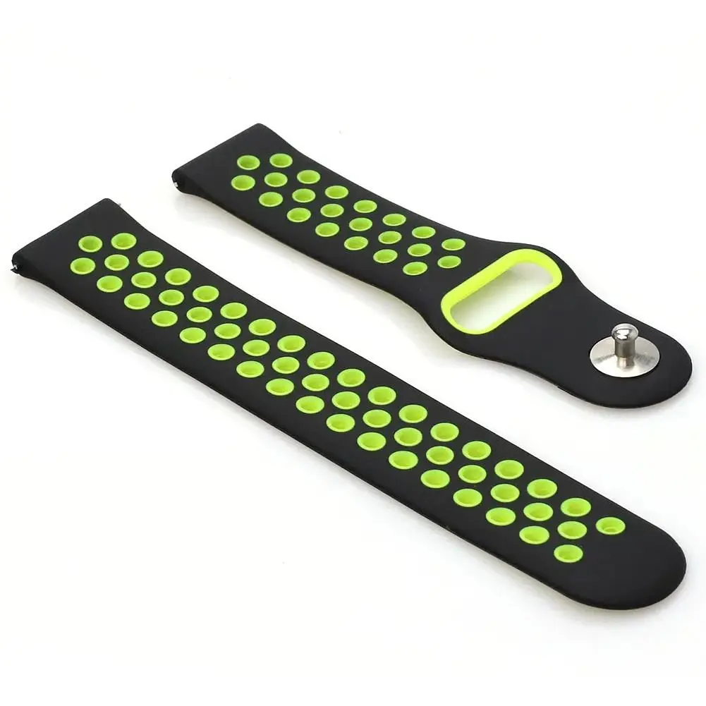Ремешок Becover Vents Style для Nokia / Withings Steel / Steel HR Black-Yellow (705769) - фото 2