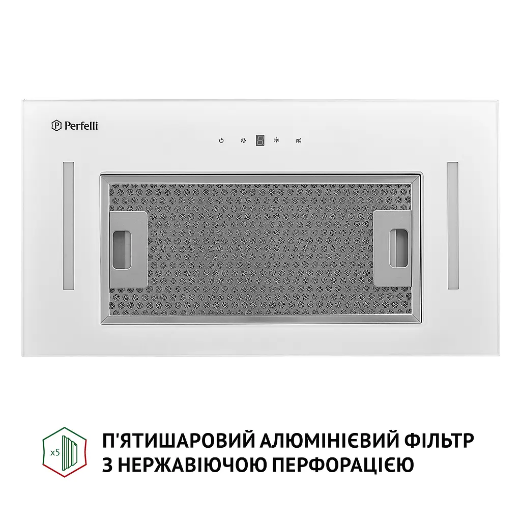 Витяжка повновбудована PERFELLI BIS 5684 WH 1000 LED - фото 4