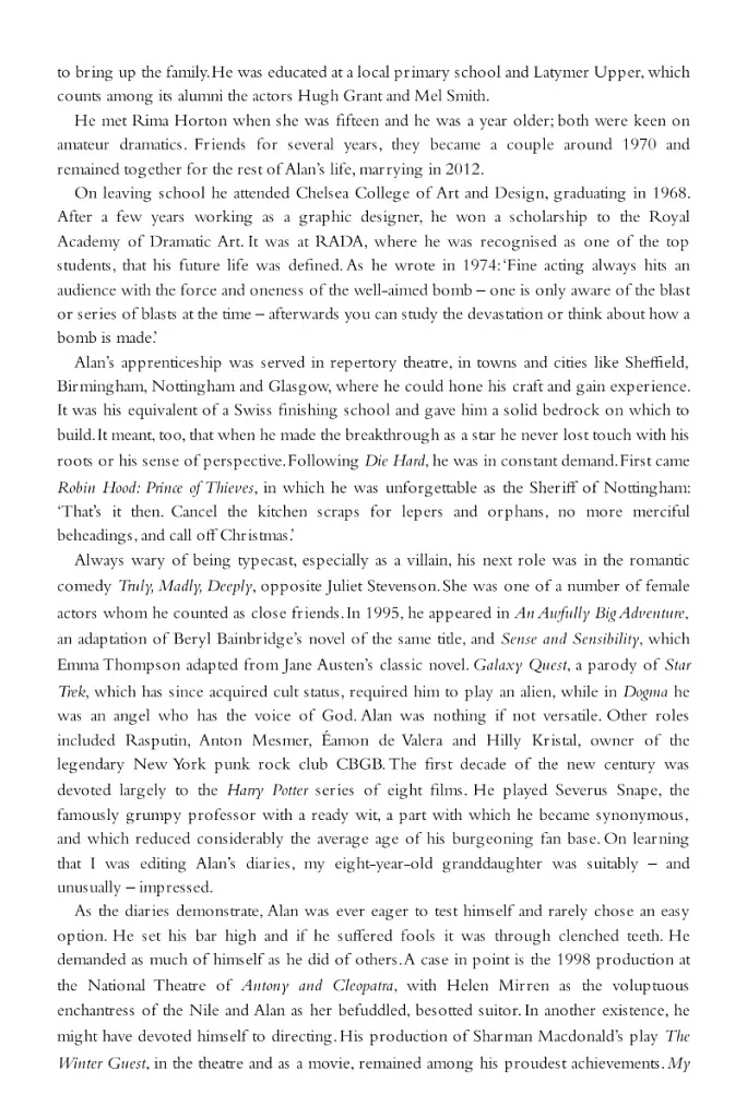 Madly, Deeply. The Alan Rickman Diaries - фото 7