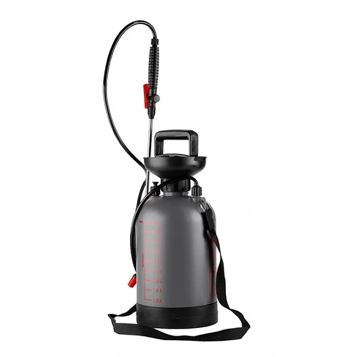 Обприскувач INTERTOOL FT 9005 пневматичний ручний, обєм 5 л, регульоване розпилення, сталева штанга - фото 3