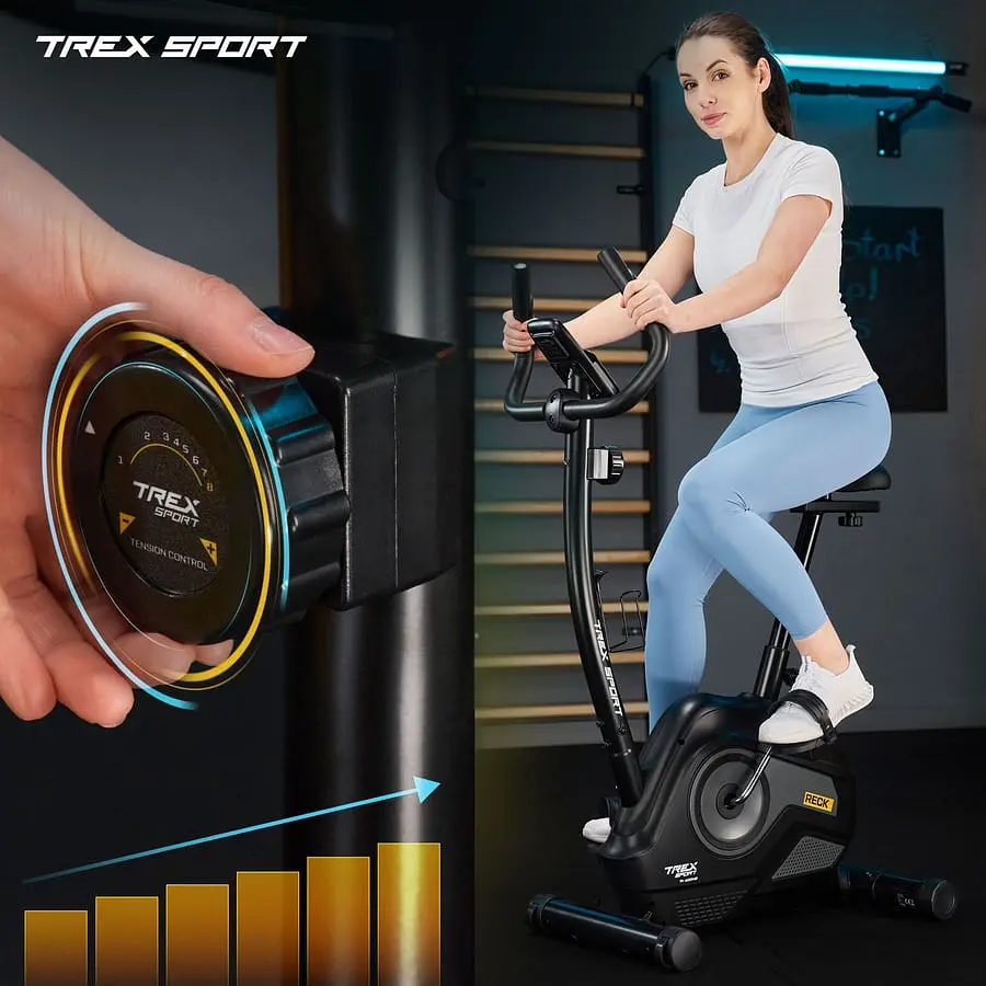 Велотренажер Trex Sport TX-400MB RECK магнітний сірий - фото 2