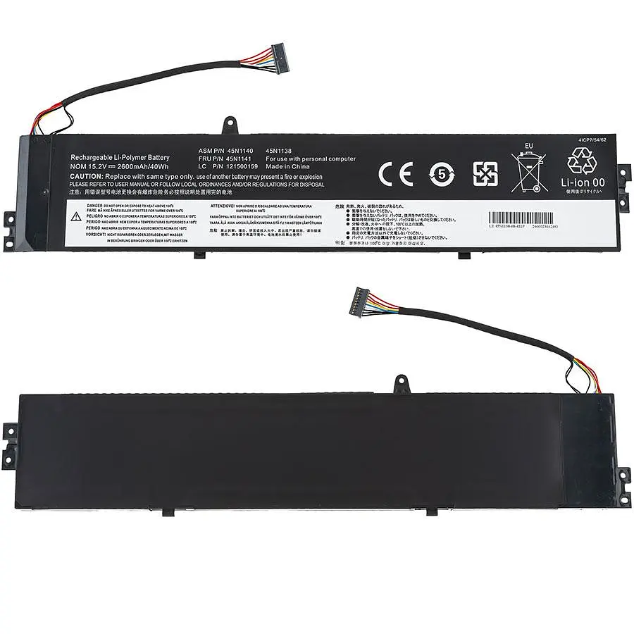 Батарея для ноутбука Lenovo 45N1140 (ThinkPad: S431 S440) 14.8V 2600mAh 40Wh Чорний - фото 2