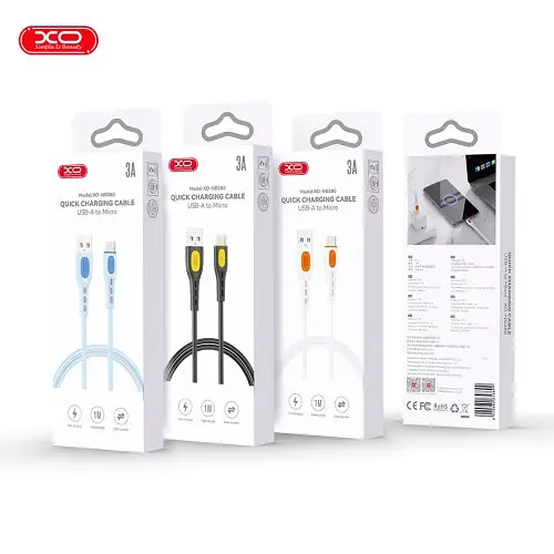 Кабель XO NB280 Jian Yan Series Micro Data Cable 1M 3A Білий - фото 2