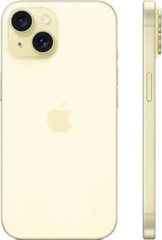 Смартфон Apple iPhone 15 256GB Yellow (MTP83) - фото 3