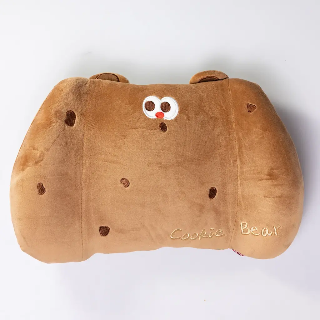 Подушка для попереку Yiwu Cookie Bear Memory Foam 37х25х10 см коричнева