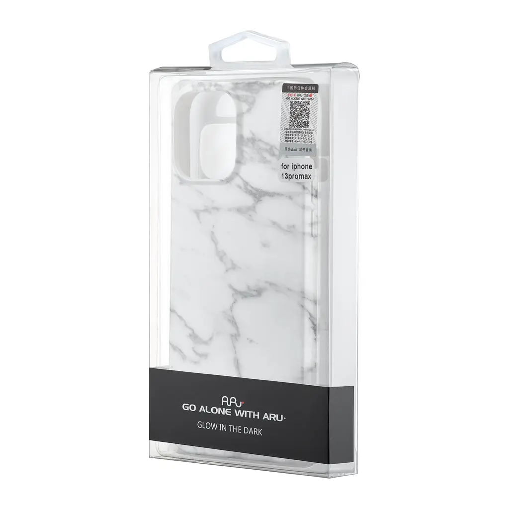 Чохол Lum Neon (світяться у темряві) iPhone 13 Pro Max Marble White - фото 2