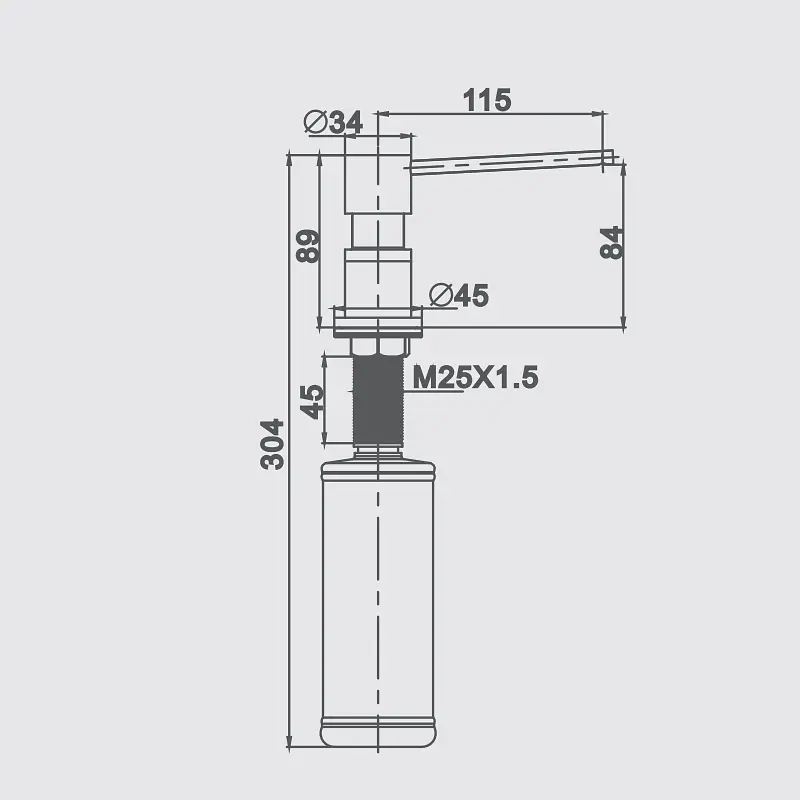 Дозатор для рідкого мила Gappo G402-1  - фото 2