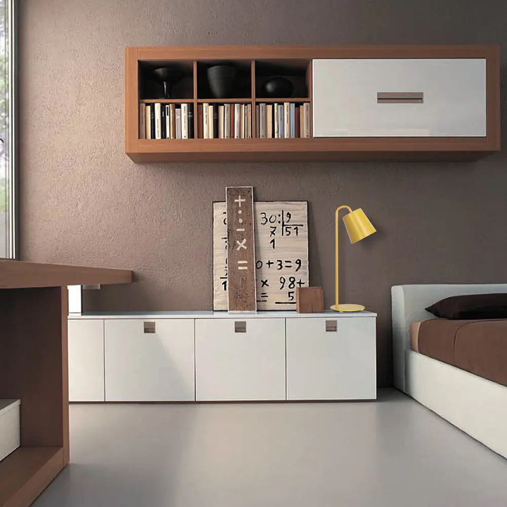 Настільний світильник Feron DE1440 під лампу жовтий - фото 2