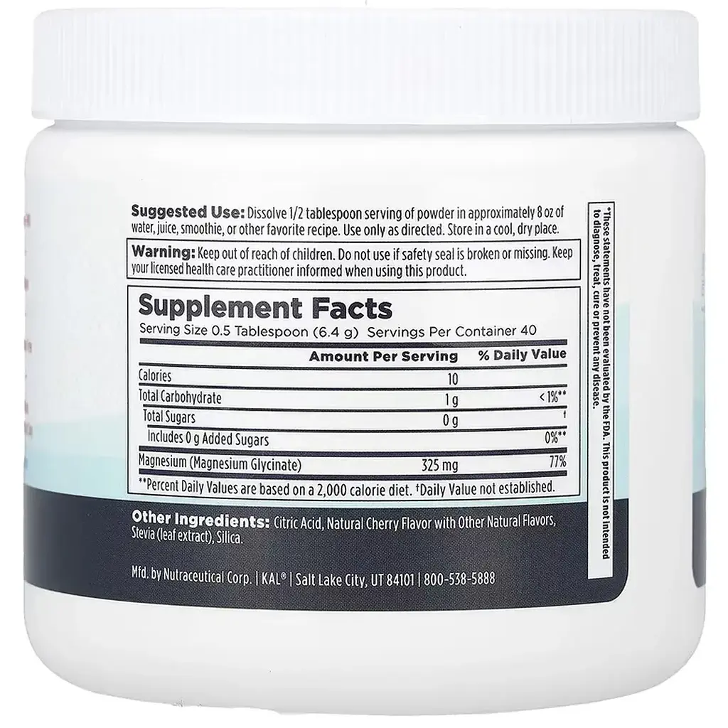 Дієтична добавка KAL Calming Magnesium Powder Cherry 256 г - фото 2