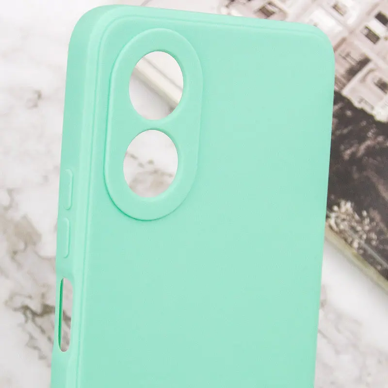 Силіконовий чохол Candy Full Camera для Oppo A78 4G Зелений / Menthol - фото 5