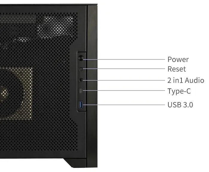 Корпус ALmordor Sharky 170I ITX Black (ALS170IBK) Без БП - фото 8
