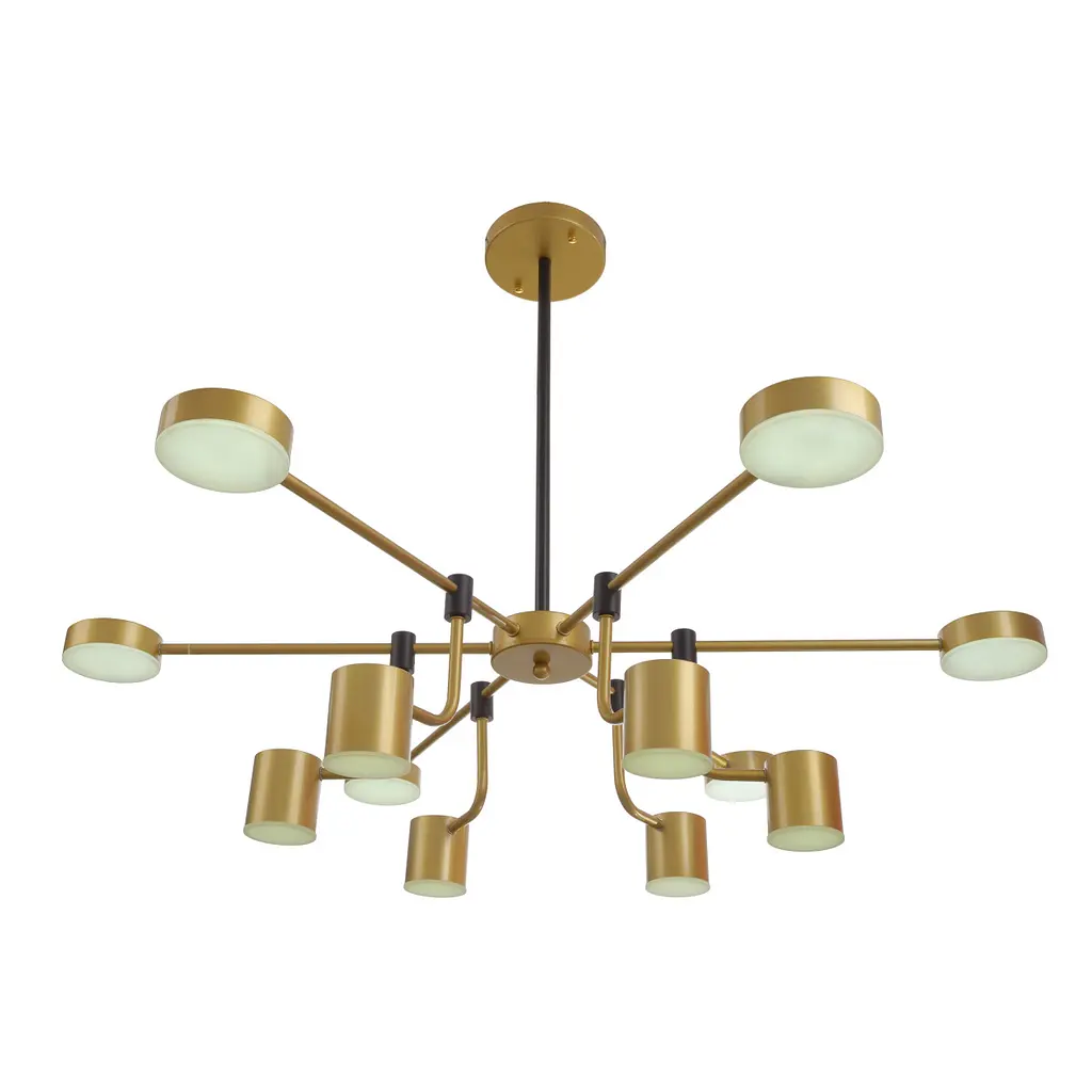 Світильник стельовий Brille підвісний BR-01 622S/12 LED 84W WW+NW+CW BK/G - фото 5