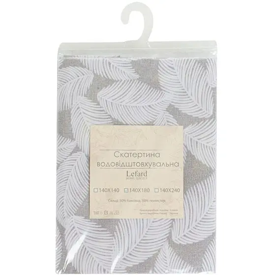 Скатертина Lefard Home Textile Pineto Gris водовідштовхувальна 180х140 см (715-311) - фото 4