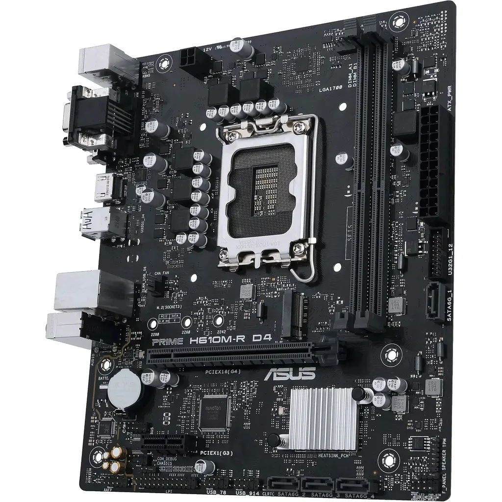 Материнська плата Asus Prime H610M-R D4-SI [147100] - фото 4