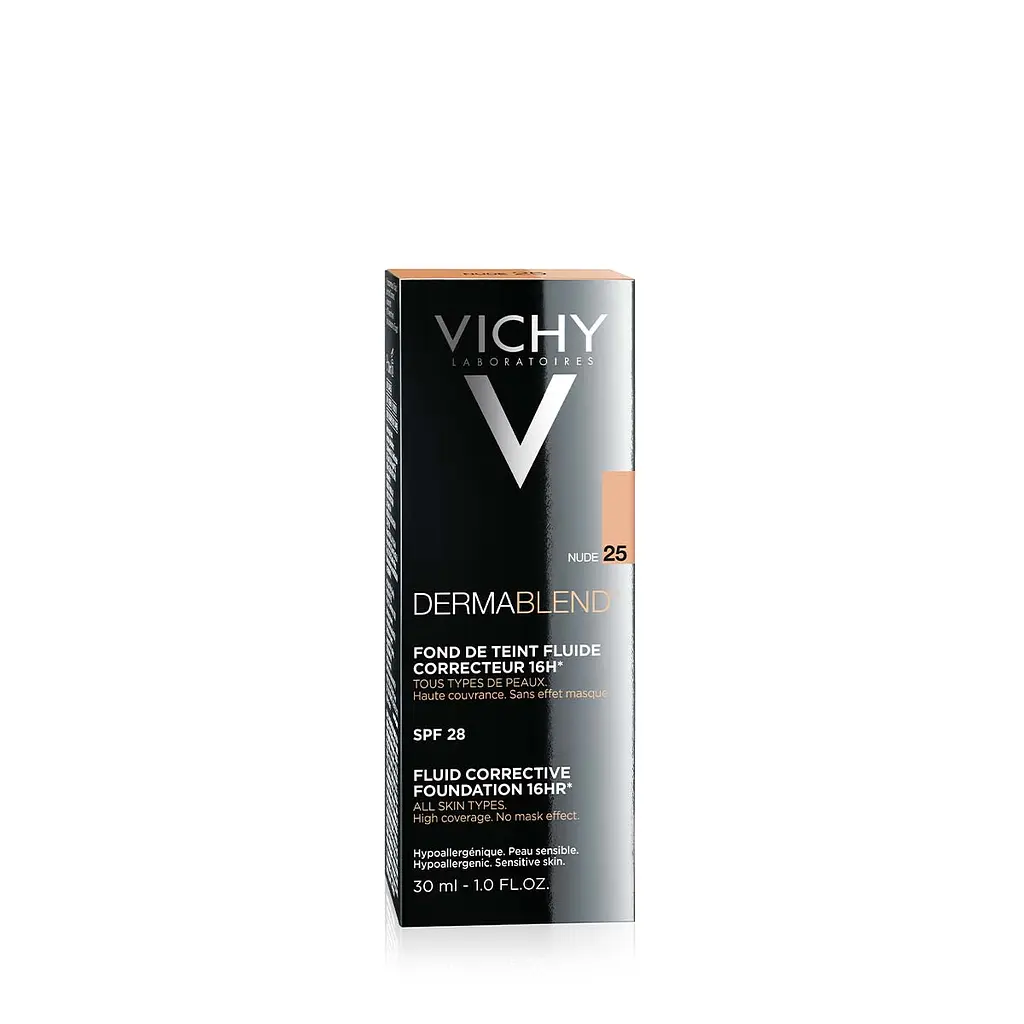 Корректирующий тональный флюид Vichy Dermablend SPF 28 тон 25 (Nude) 30 мл (M5541521) - фото 4