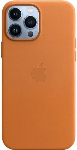 Чохол Leather Case з MagSafe для Apple iPhone 13 Pro (6.1) (Golden Brown) ААА [62743] - фото 4