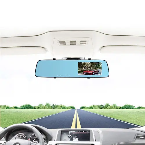 Дзеркало для машини L1022 L9003 Touch screen 4.3" 1080P Full 2 камери - фото 4